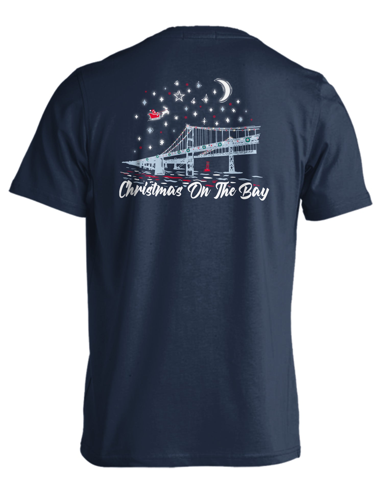 Bay Bridge Christmas (True Navy) / T-Shirt