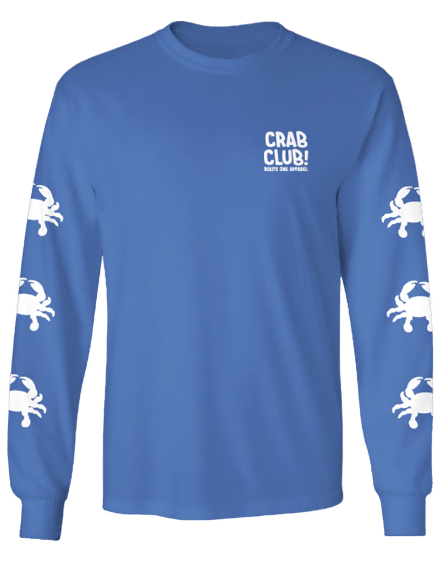 Crab Club! (Flo Blue) / Long Sleeve Shirt