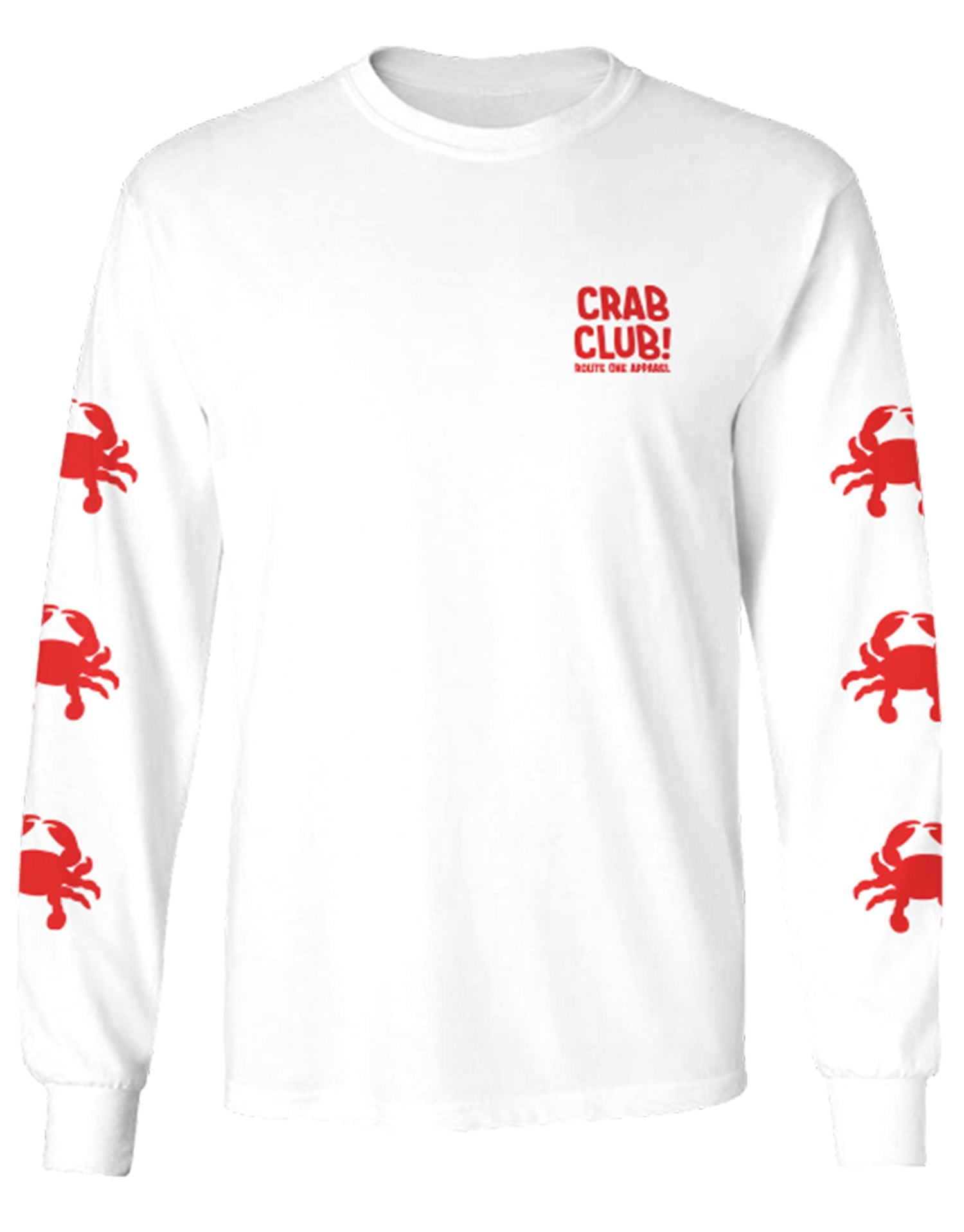 Crab Club! (White) / Long Sleeve Shirt