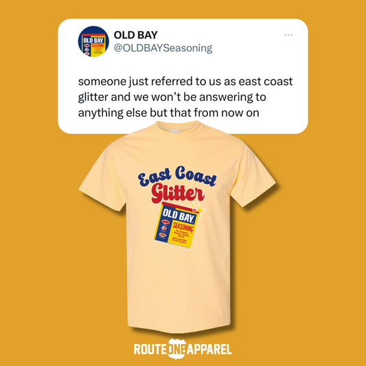 *PRE-ORDER* OLD BAY East Coast Glitter (Yellow Haze) / Shirt (Estimated Ship Date 9/20) - Route One Apparel