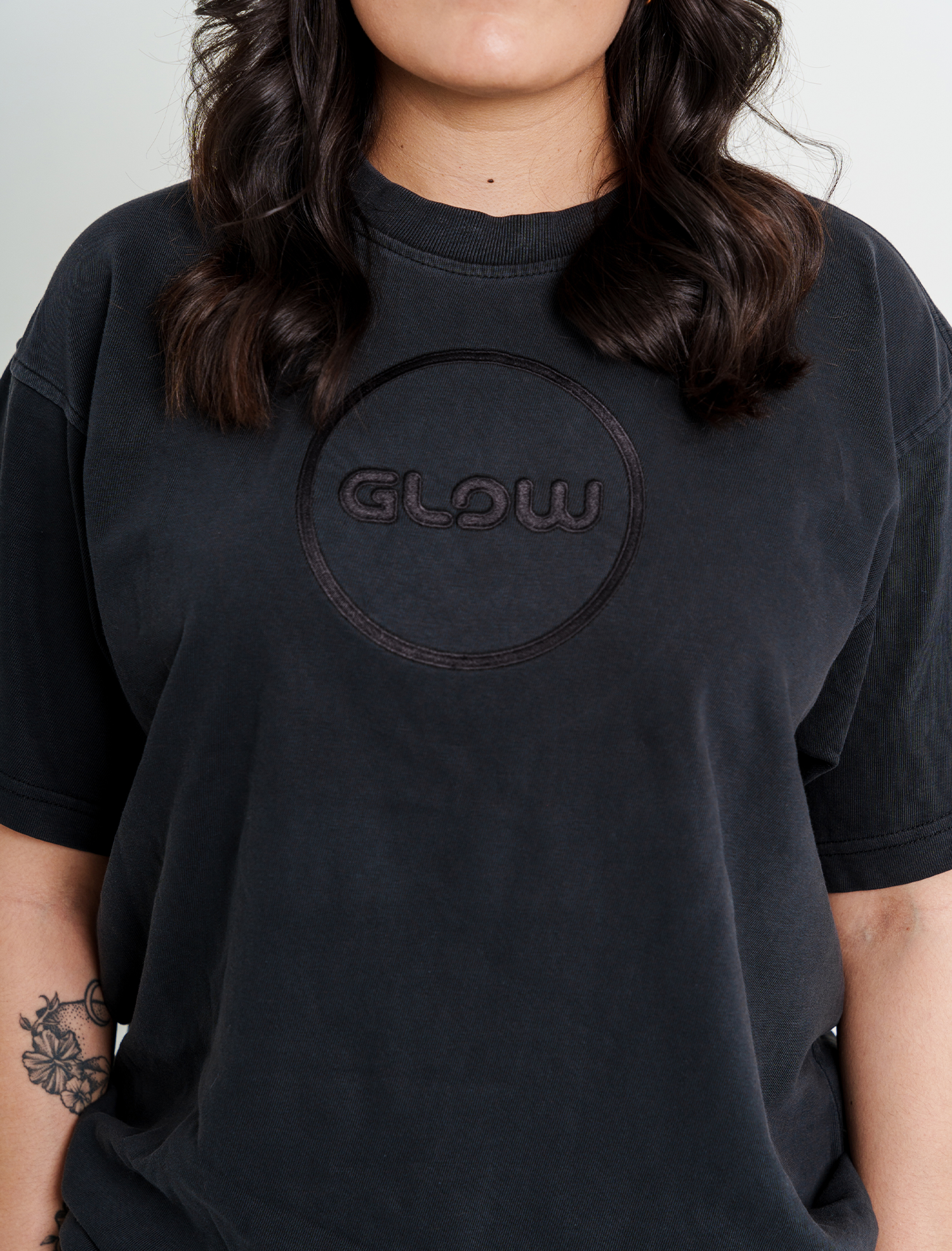 ‘Club GLOW’ Embroidered Tee