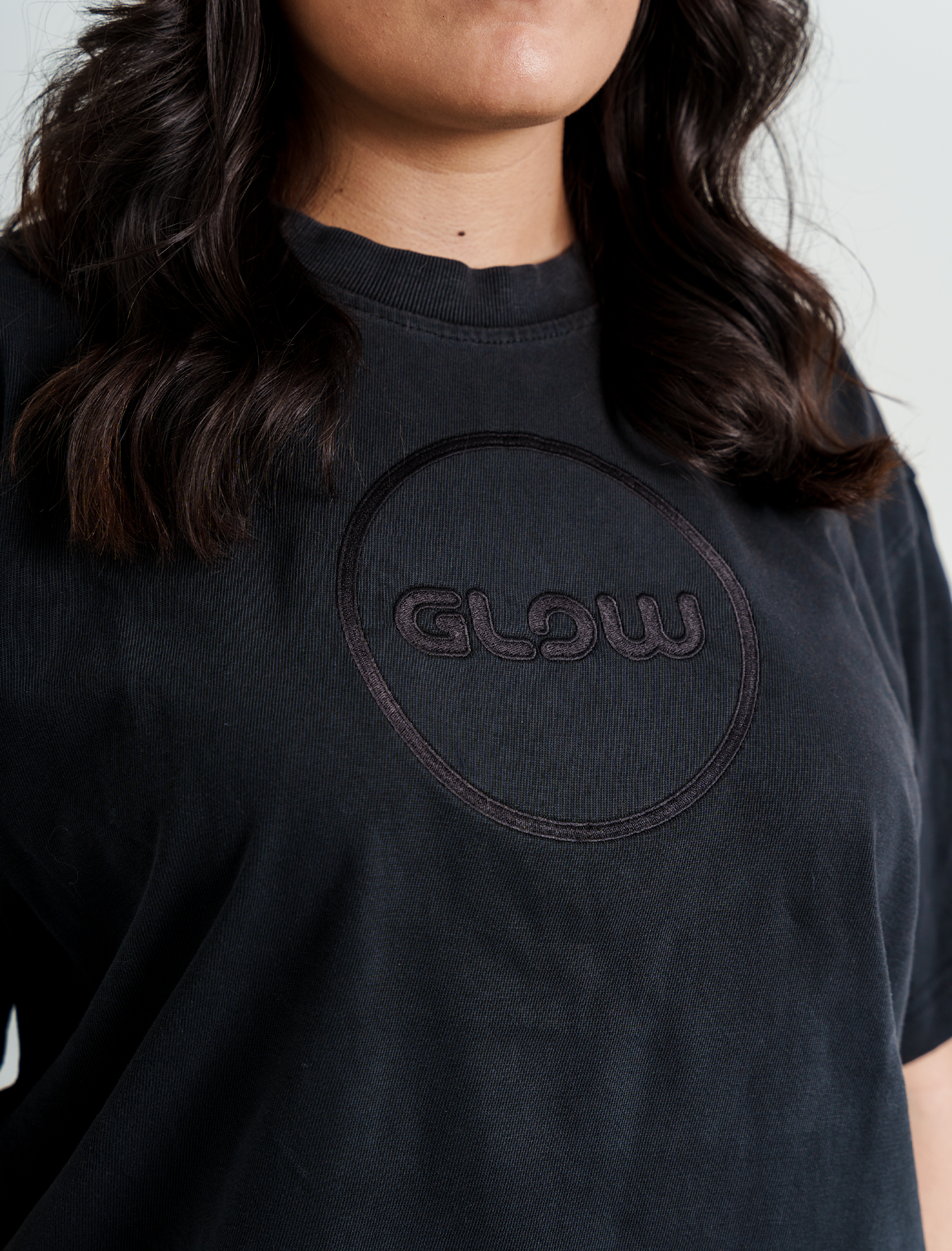 ‘Club GLOW’ Embroidered Tee