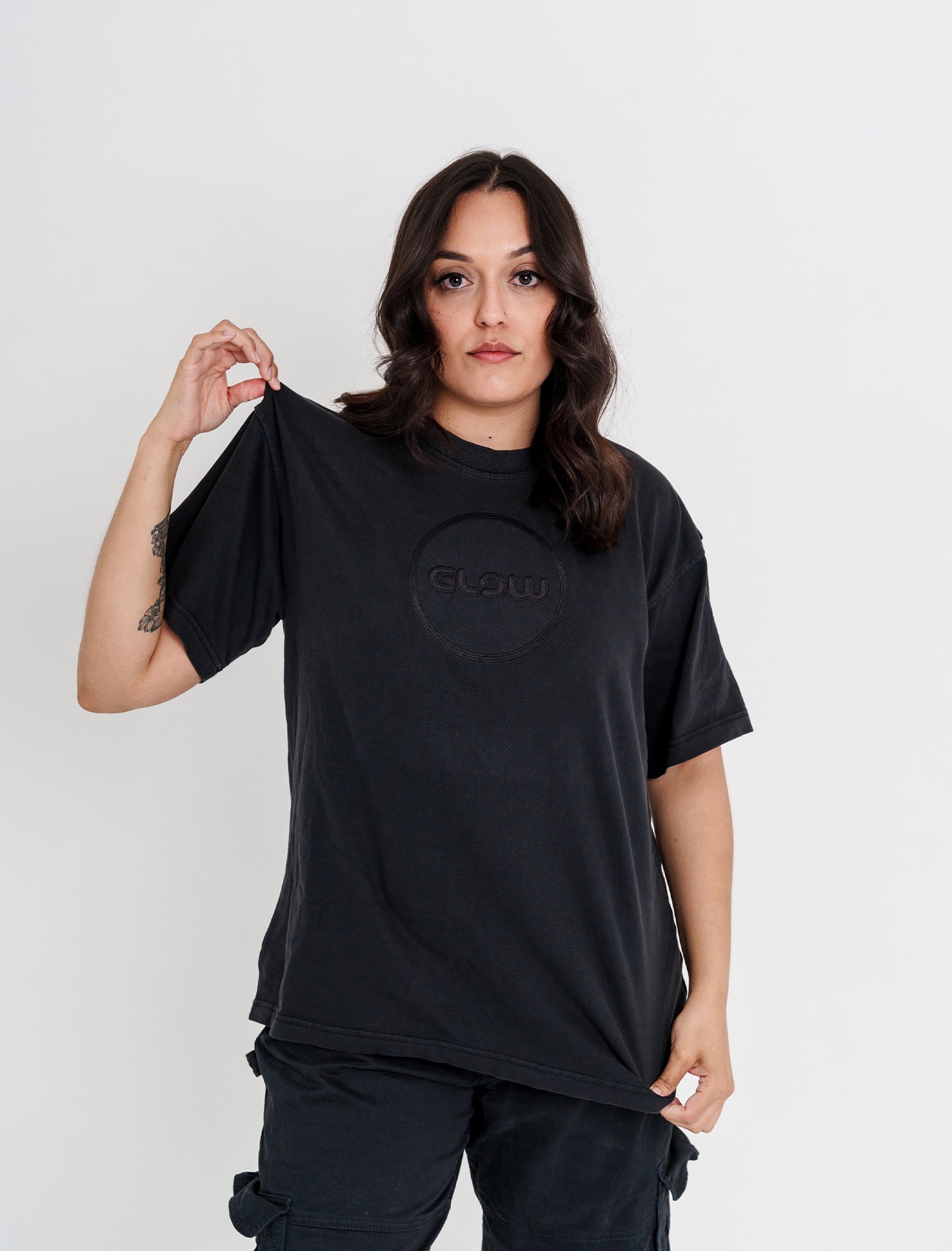 ‘Club GLOW’ Embroidered Tee