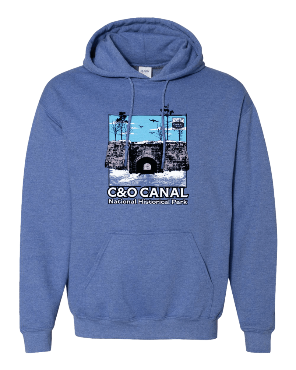 C&O Canal National Historical Park Winter Hoodie (Heather Deep Royal) / Hooded Sweatshirt