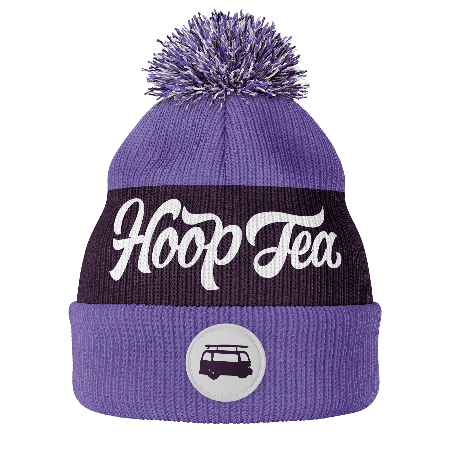 Hoop Tea (Purple) / Knit Beanie Cap