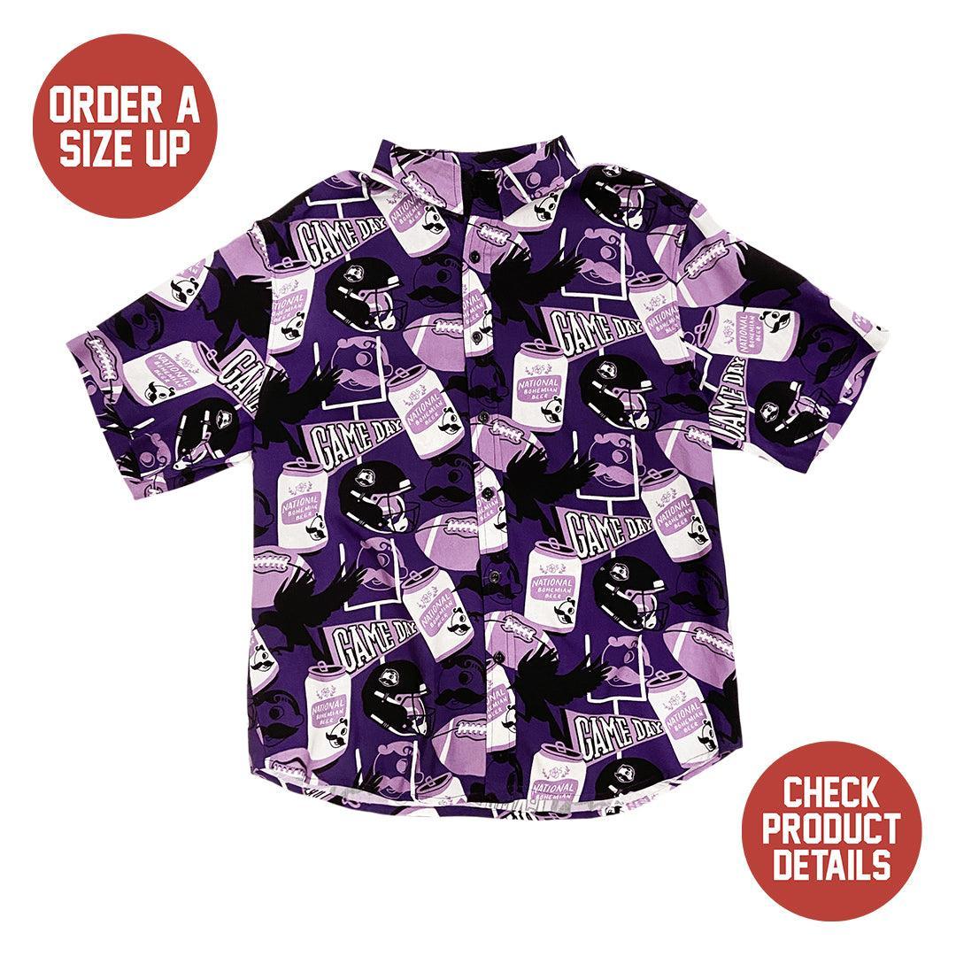 Natty Boh Purple Game Day (Purple) / Hawaiian Shirt - Route One Apparel