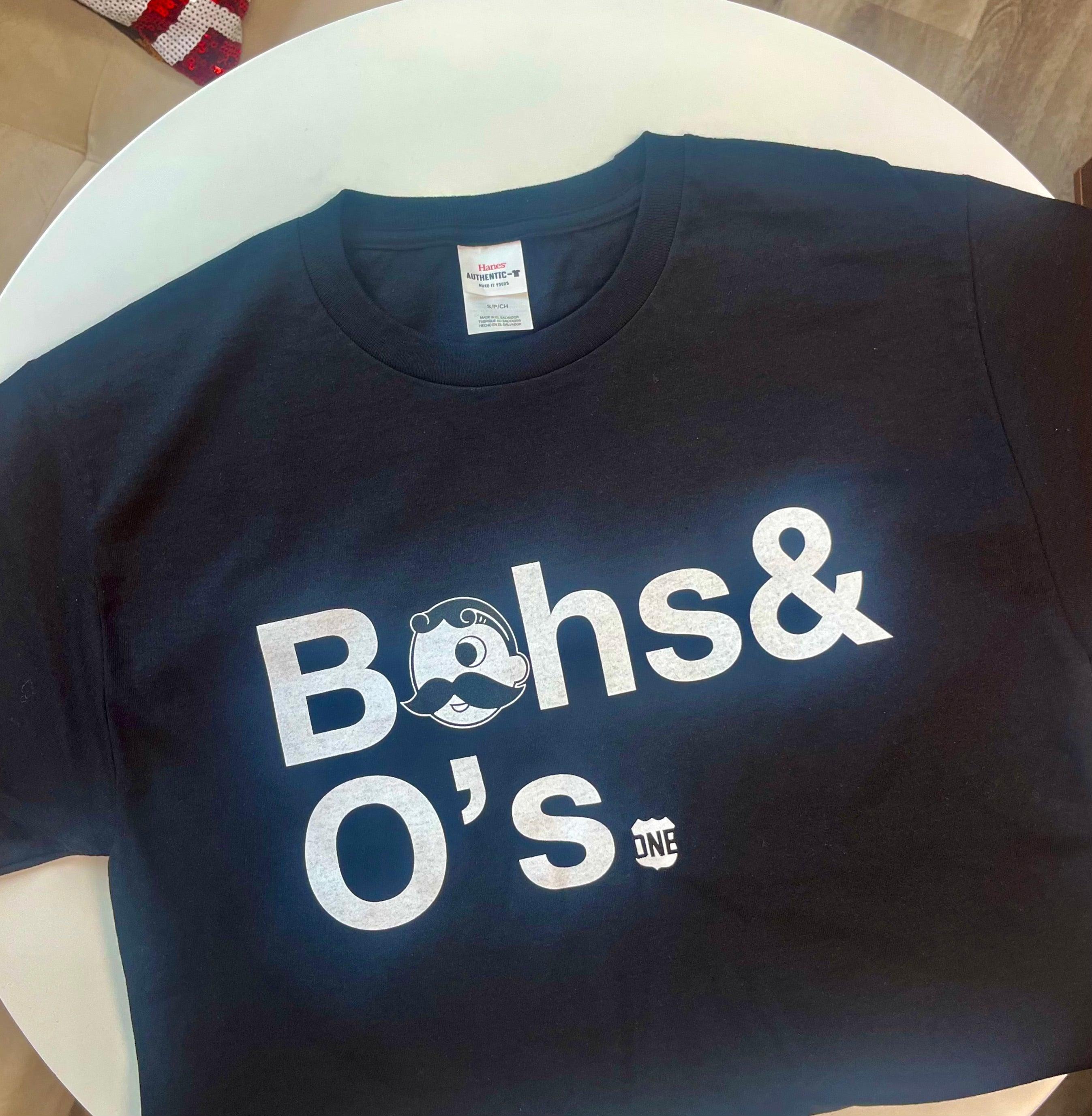 Bohs & O's Helvetica *With Natty Boh Logo* (Black) / Shirt