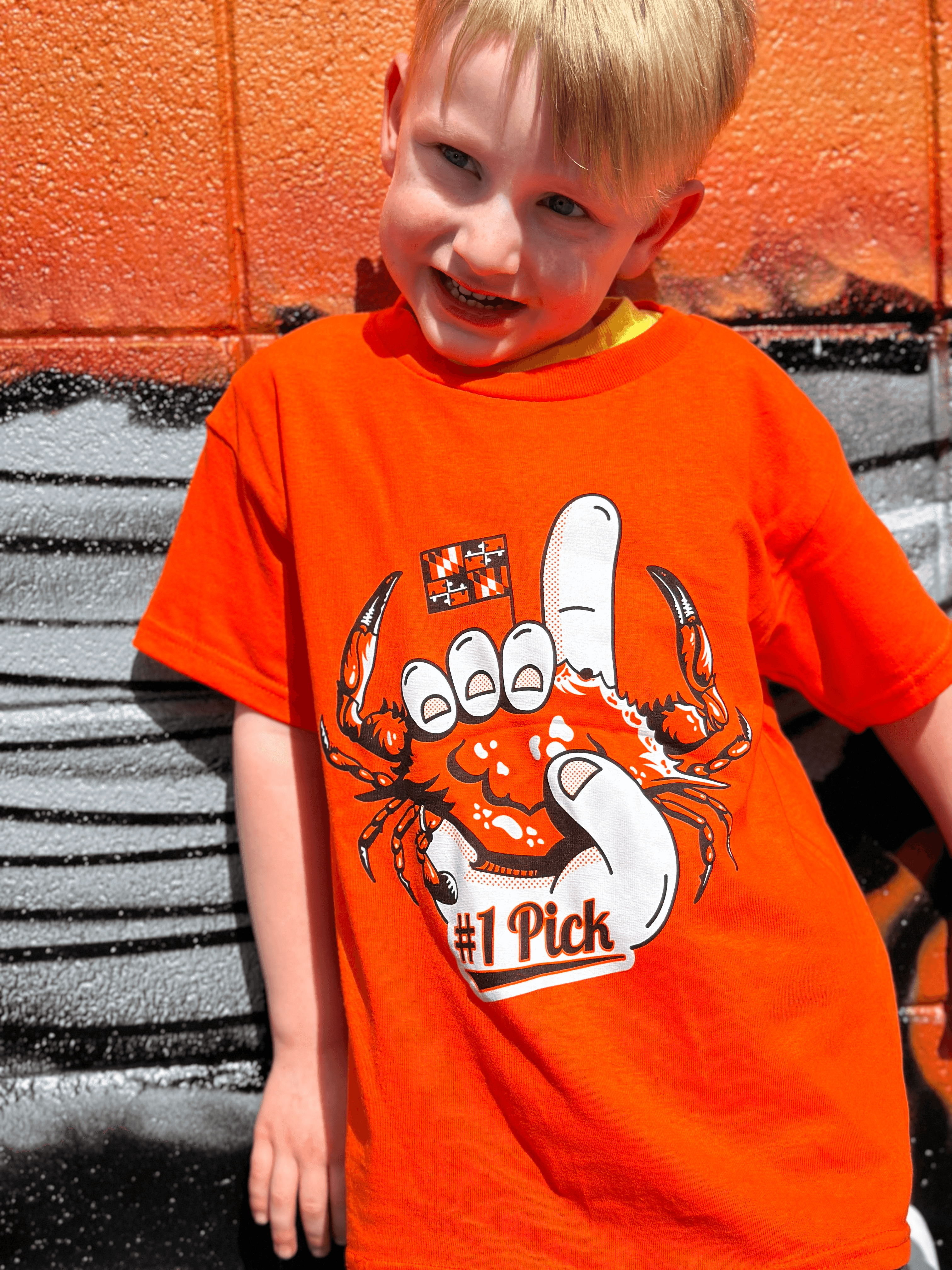 #1 Pick (Orange) / *Youth* Shirt