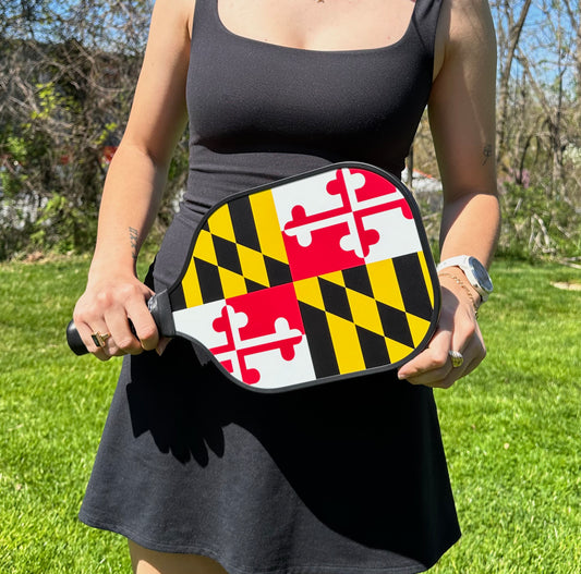 Maryland Flag / Pickleball Paddle