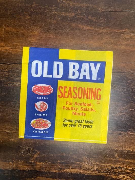 Old Bay Can (25-Pack) / Paper Napkin - Route One Apparel