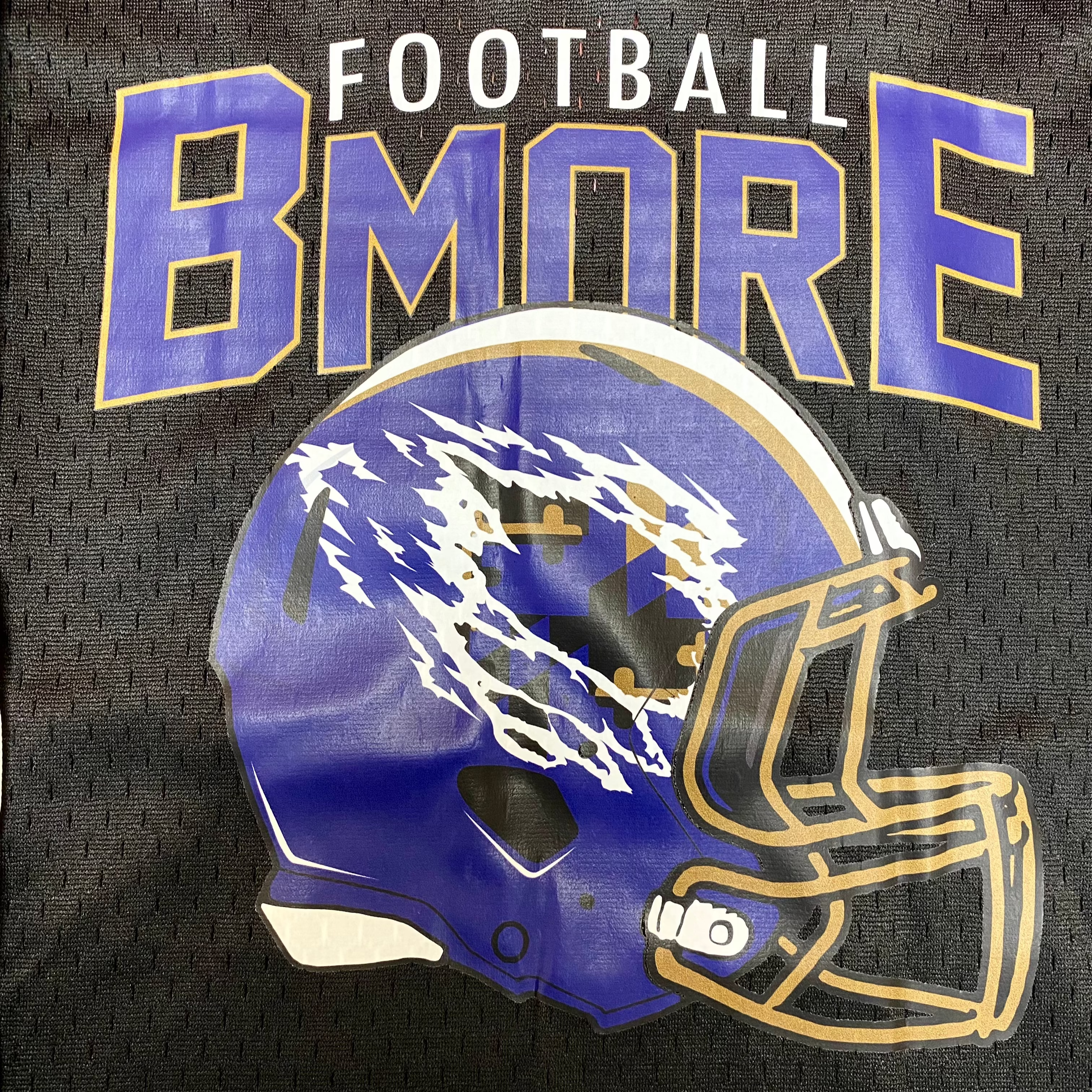 BMORE Football - Brightside X R1A (Black) / Cropped Football Jersey