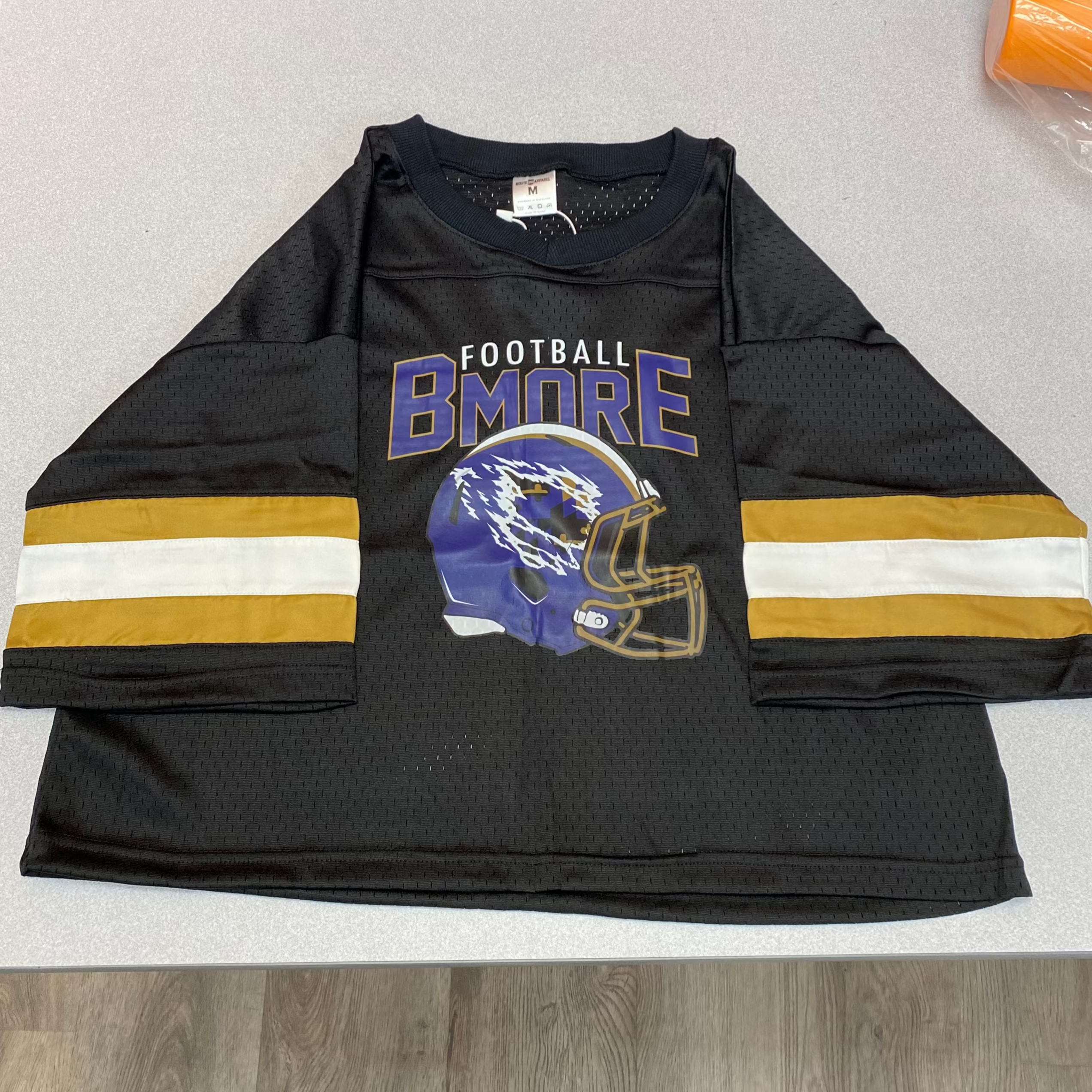 BMORE Football - Brightside X R1A (Black) / Cropped Football Jersey