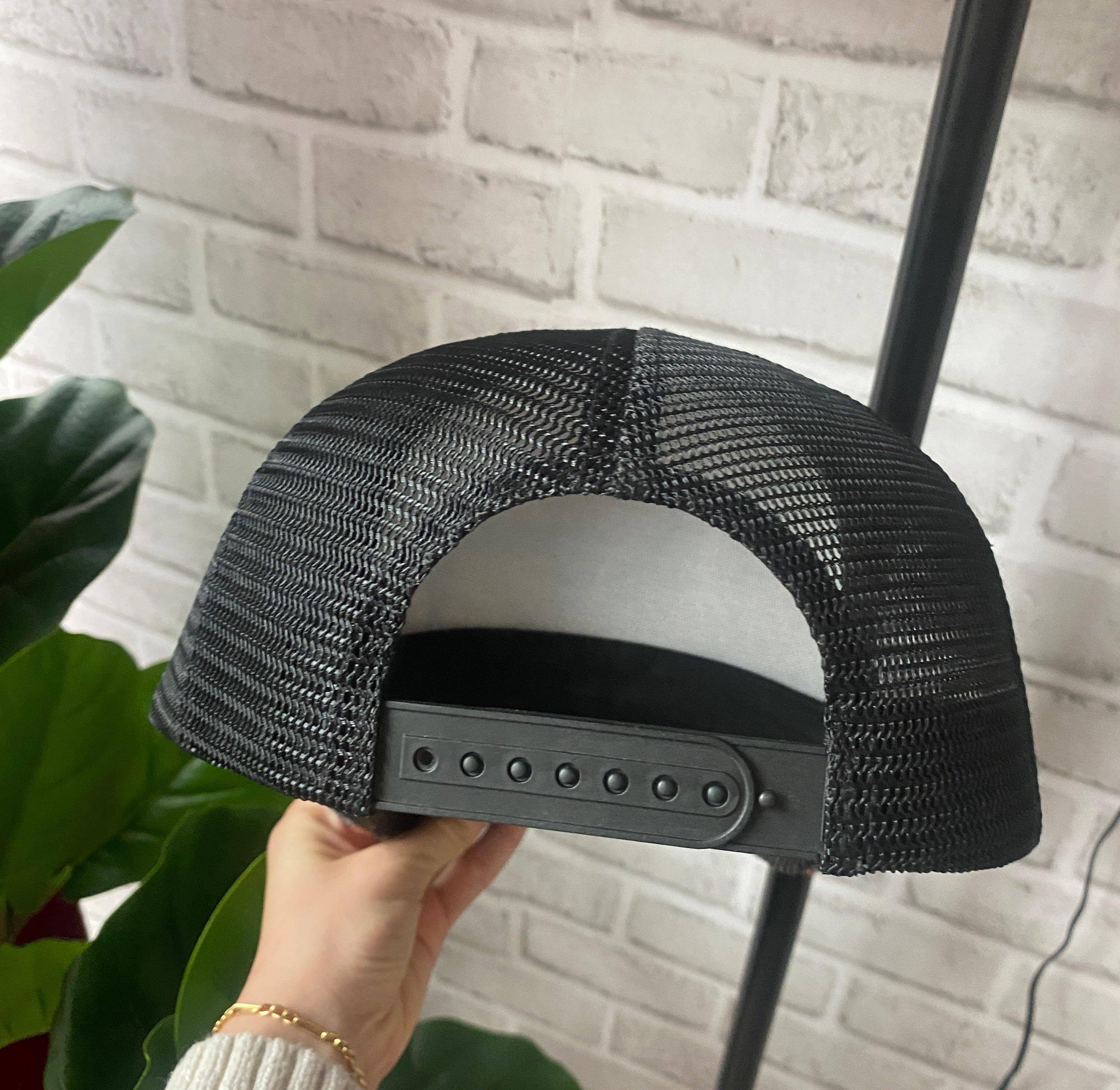 Orange & Black Maryland Flag / Sequin Trucker Hat