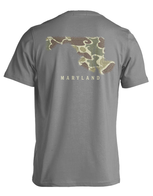 Camo State, Maryland (Gray) / T-Shirt
