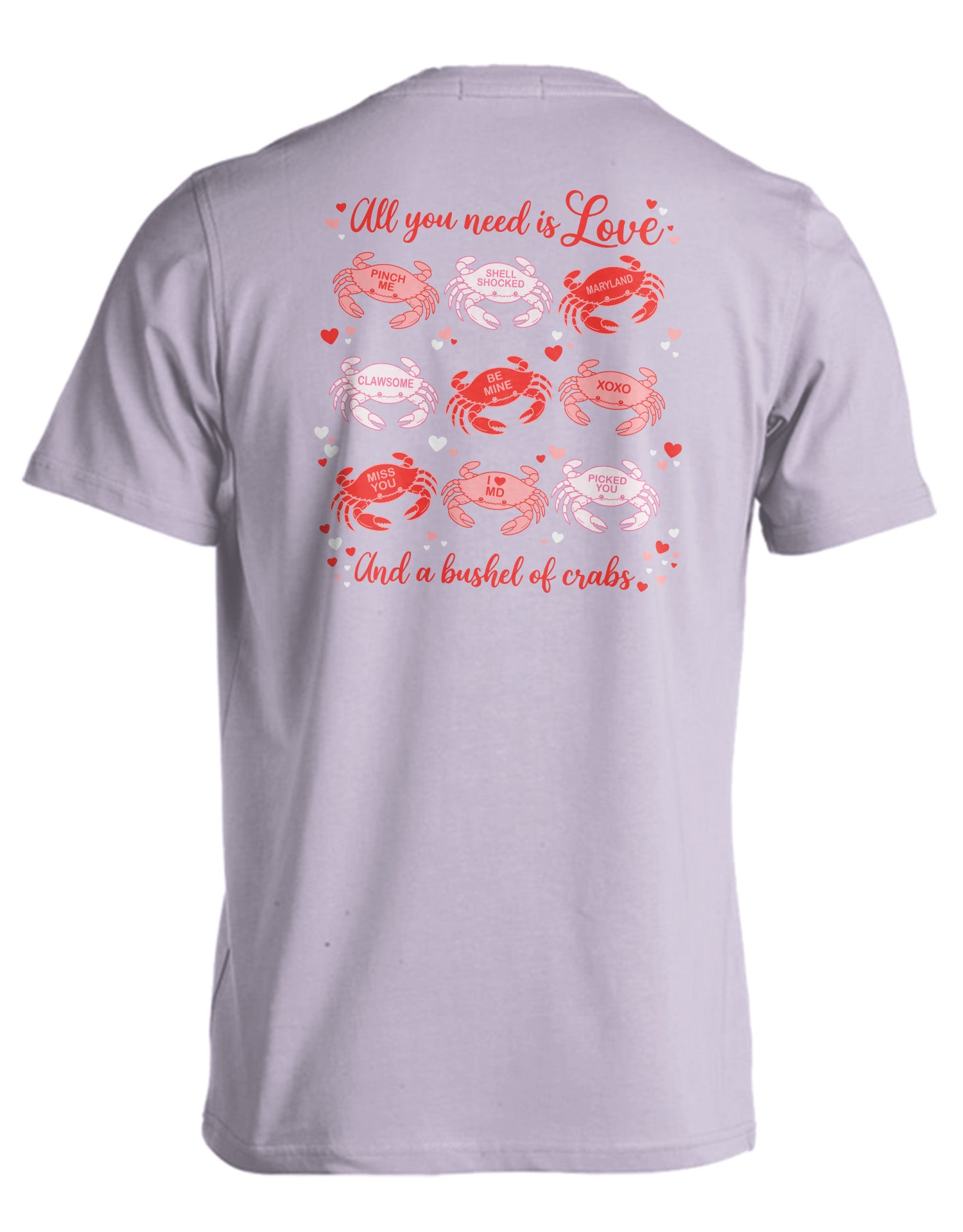 Route One Apparel Love & a Bushel of Crabs (Orchid) / T-Shirt Orchid