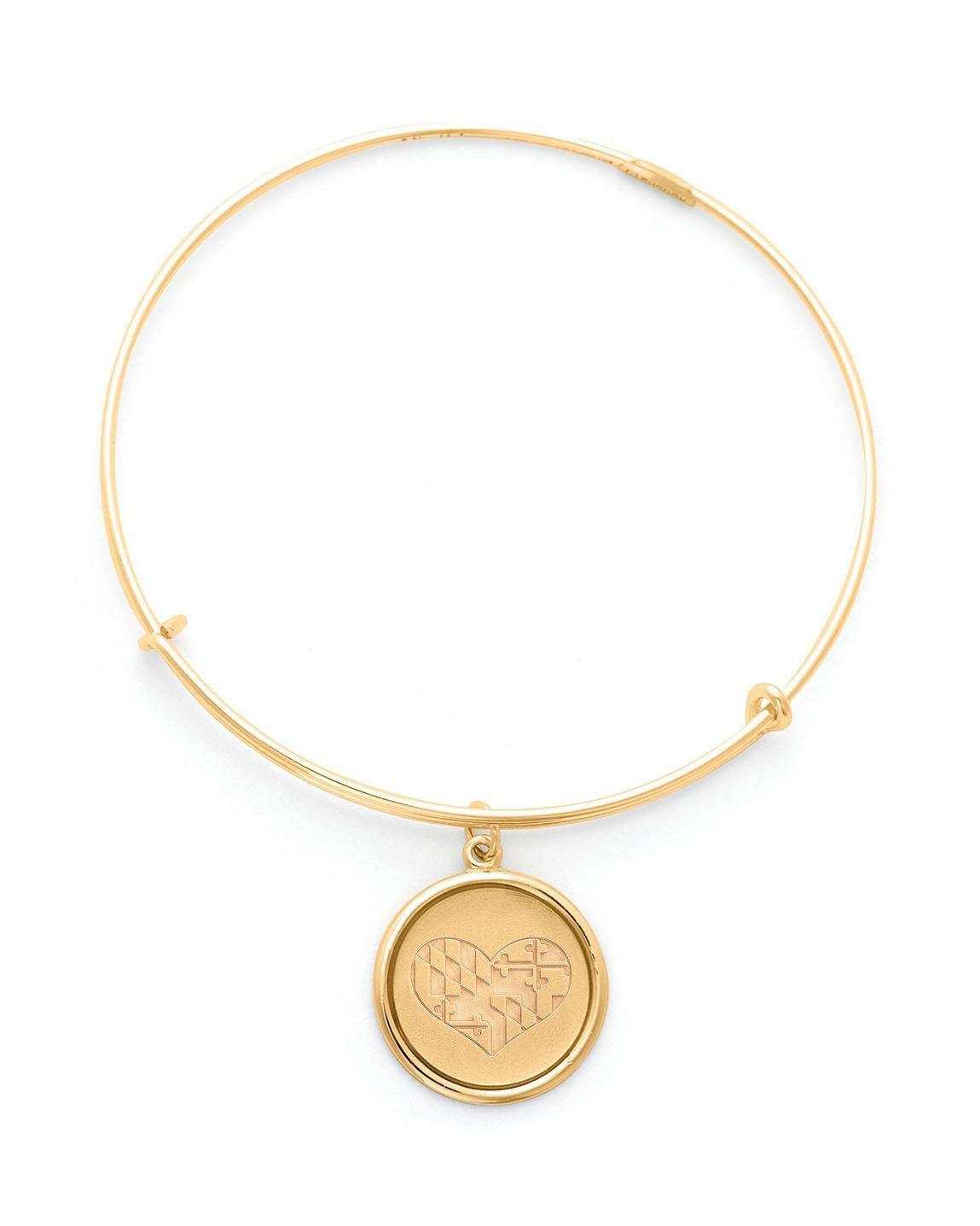 Maryland in my Heart (Gold) / Adjustable Bangle Bracelet