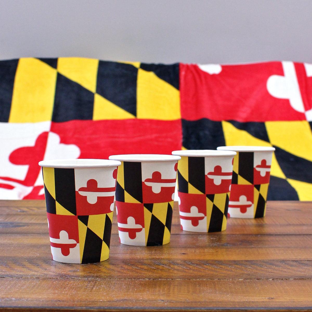 *PRE-ORDER* Maryland Flag (25-Pack) / Paper Cup - Route One Apparel