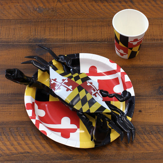 *PRE-ORDER* Maryland Flag (25-Pack) / Paper Plate - Route One Apparel