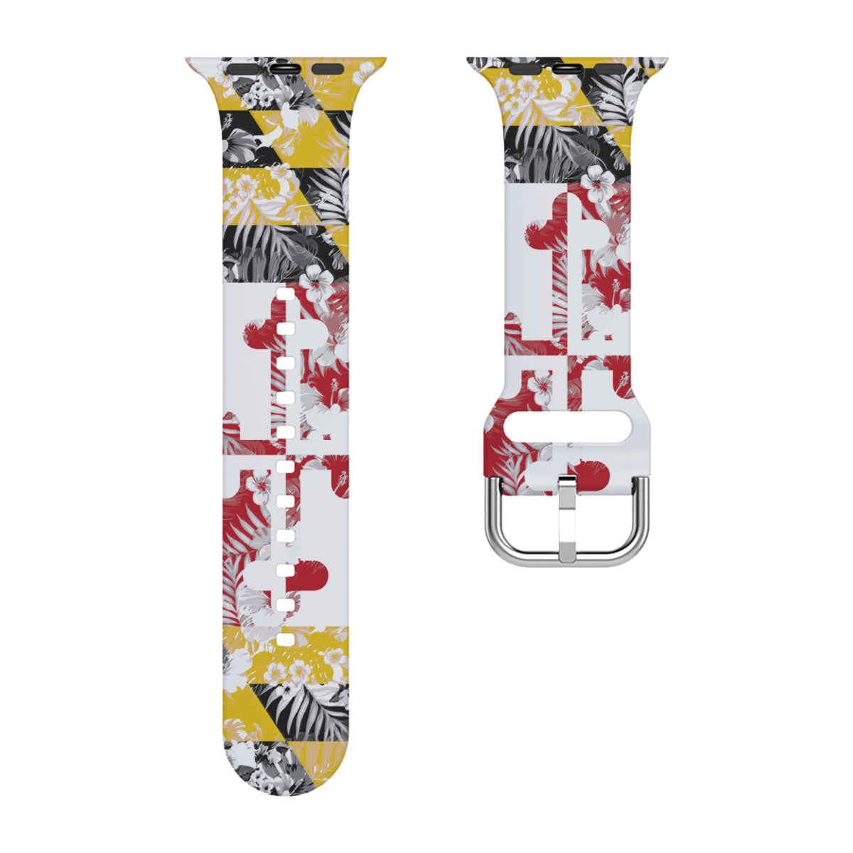 Maryland Flag Floral / Apple Watch Band - Route One Apparel