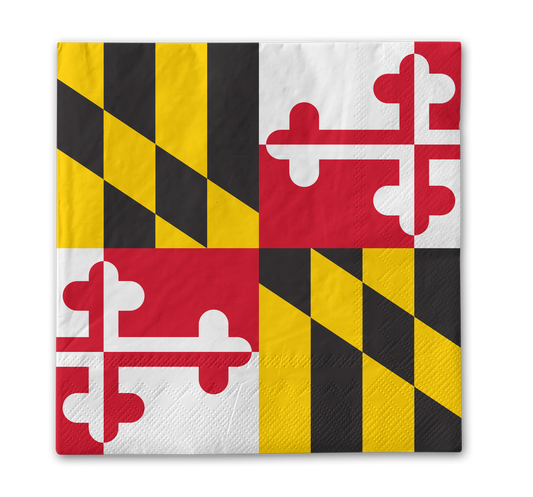 *PRE-ORDER* Maryland Flag (25-Pack) / Paper Napkin - Route One Apparel