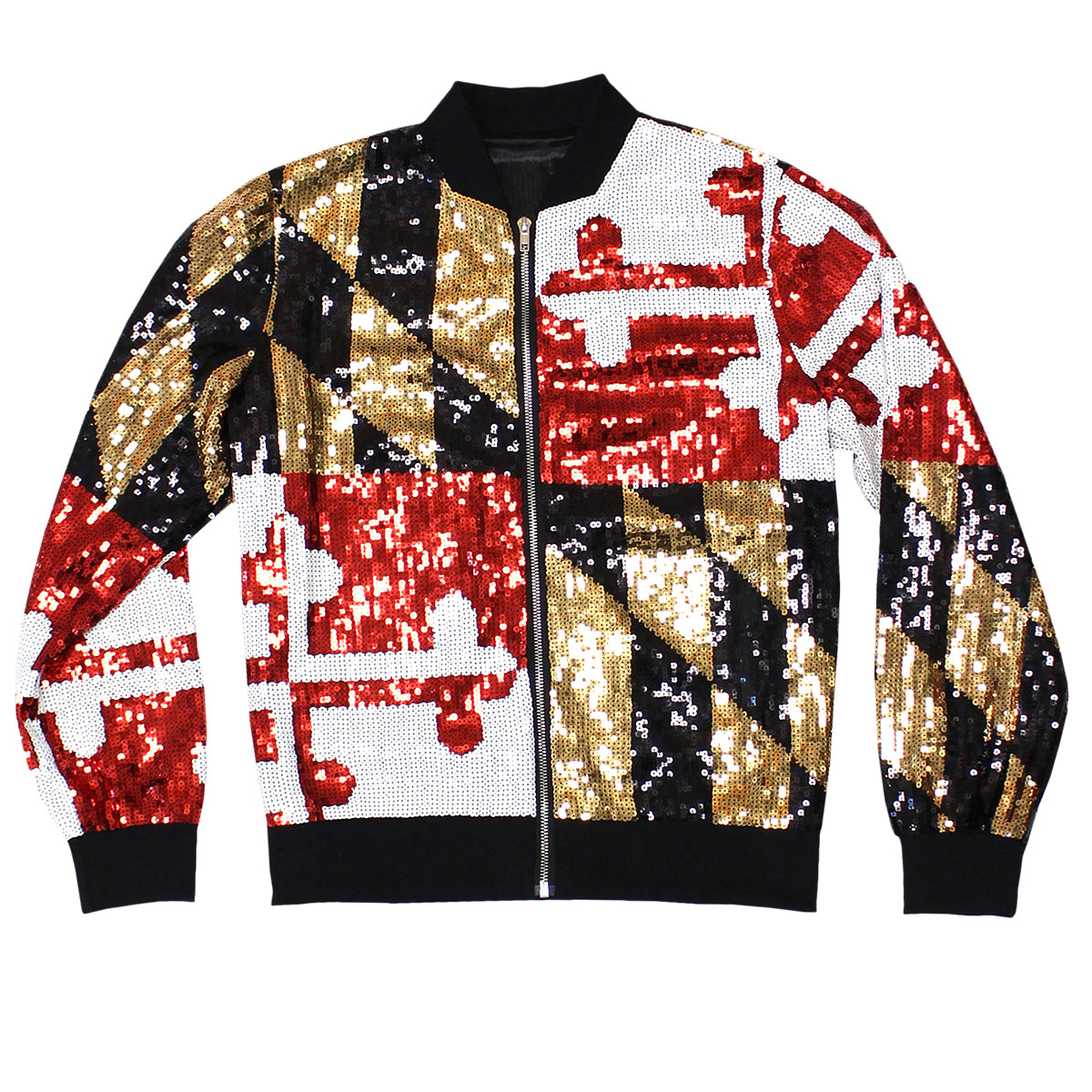 *PRE-ORDER* Maryland Flag / Sequin Jacket (Estimated Ship Date: 7/1) - Route One Apparel