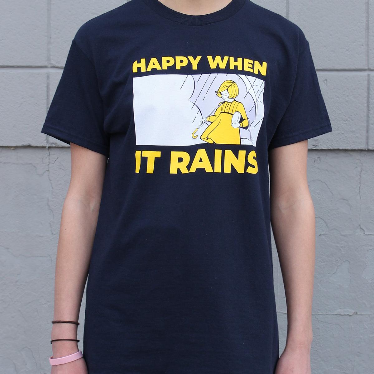 Morton Salt Happy When It Rains (Navy) / Shirt - Route One Apparel