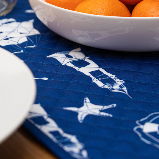 Nautical Pattern (Quilted) / Table Runner - Route One Apparel