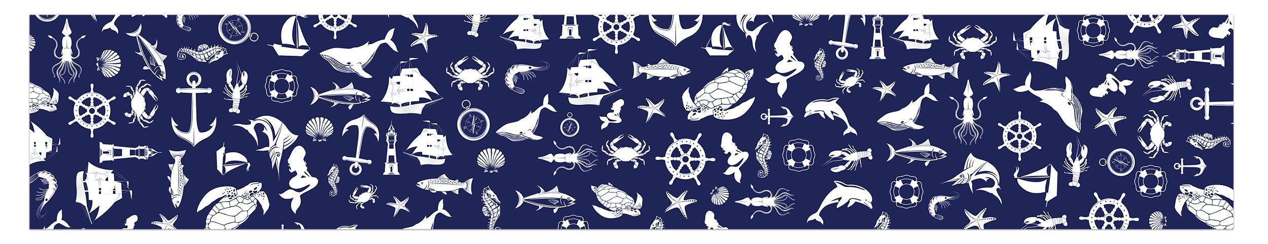 Nautical Pattern (Quilted) / Table Runner