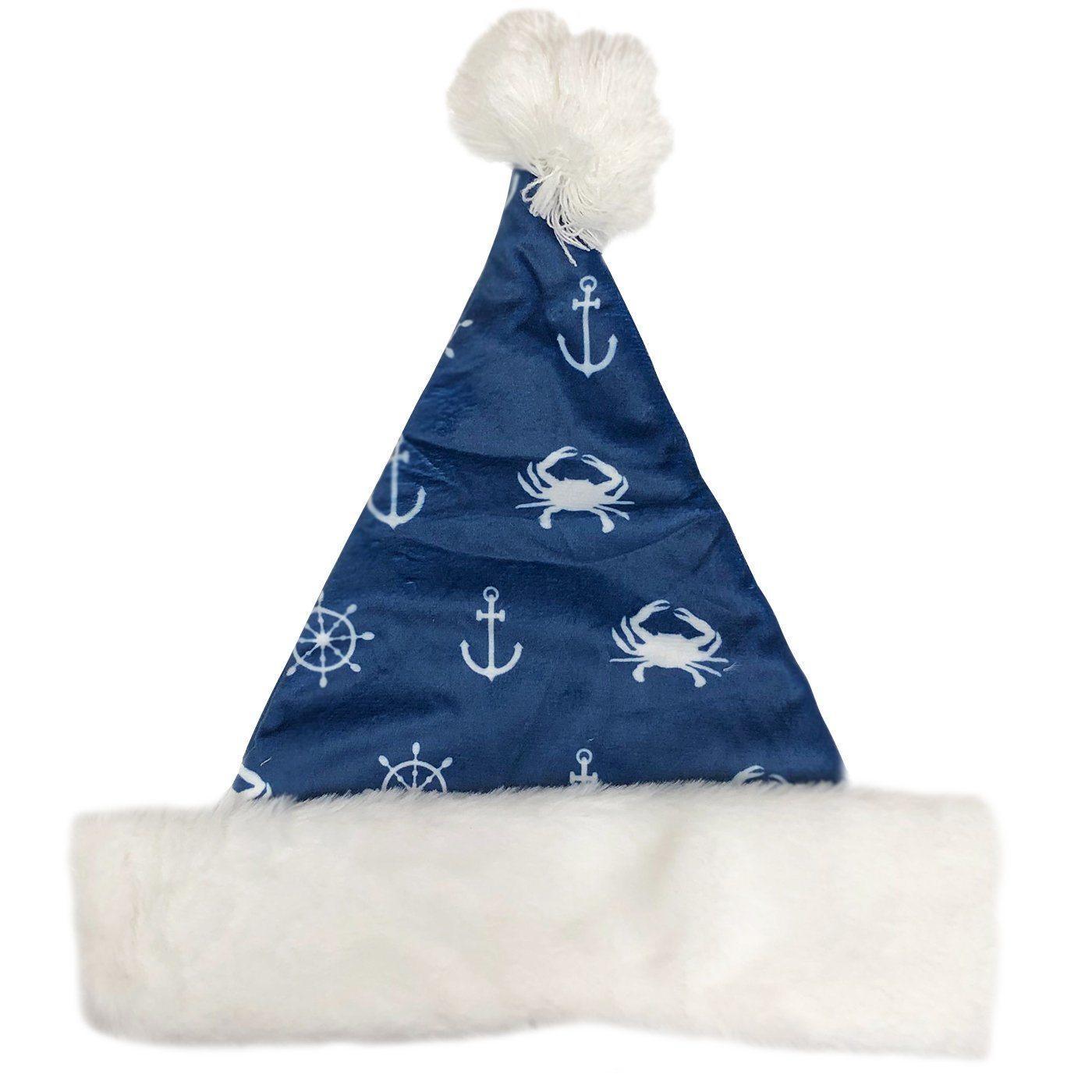 Nautical Crab and Anchor (Blue) / Santa Hat