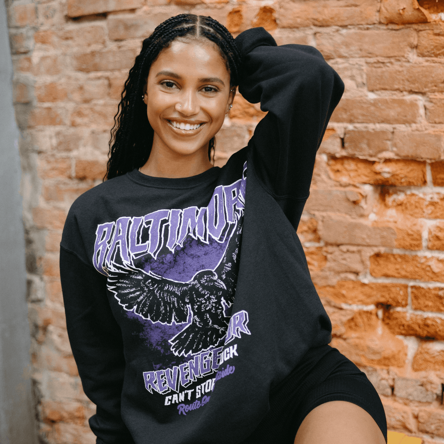 Raven crew sweatshirt hotsell