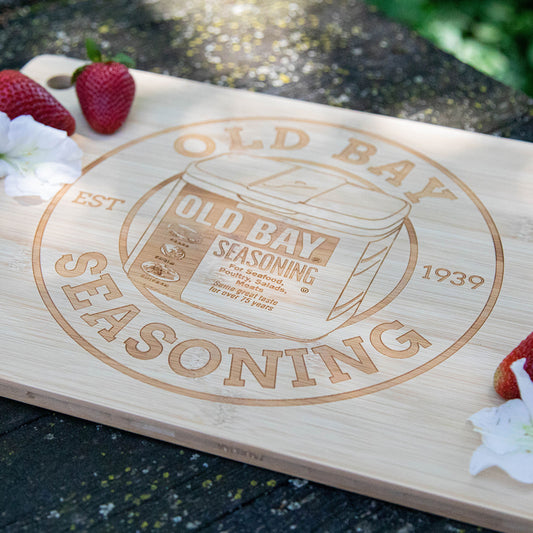 Classic Circle OLD BAY Seasoning / Bamboo Cutting Board - Route One Apparel