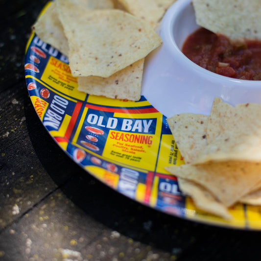 Flat OLD BAY Can Pattern / Dip Bowl - Route One Apparel