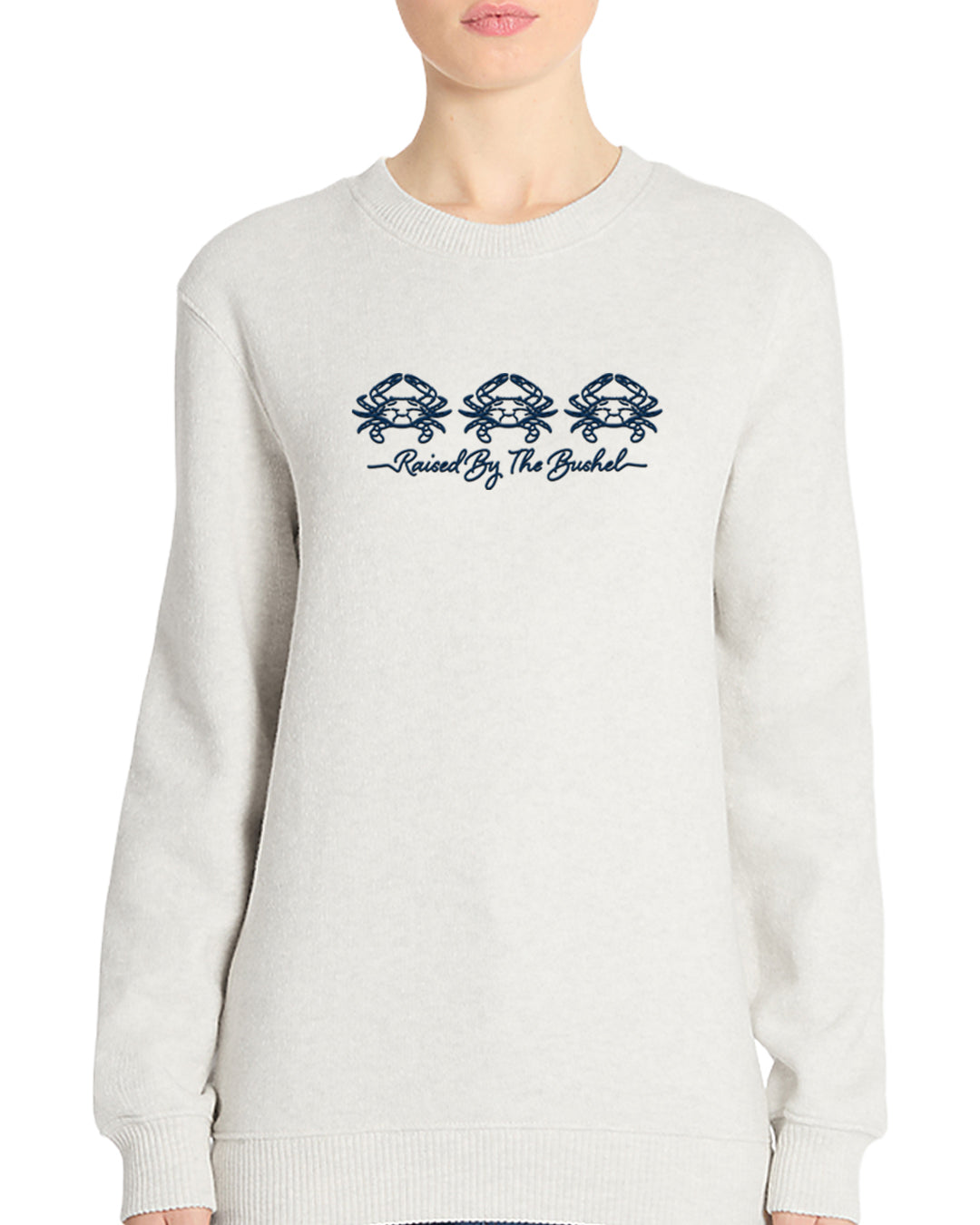 Route One Apparel Raised by the Bushel, Nantucket Fleece (Oatmeal Heather) / Crewneck