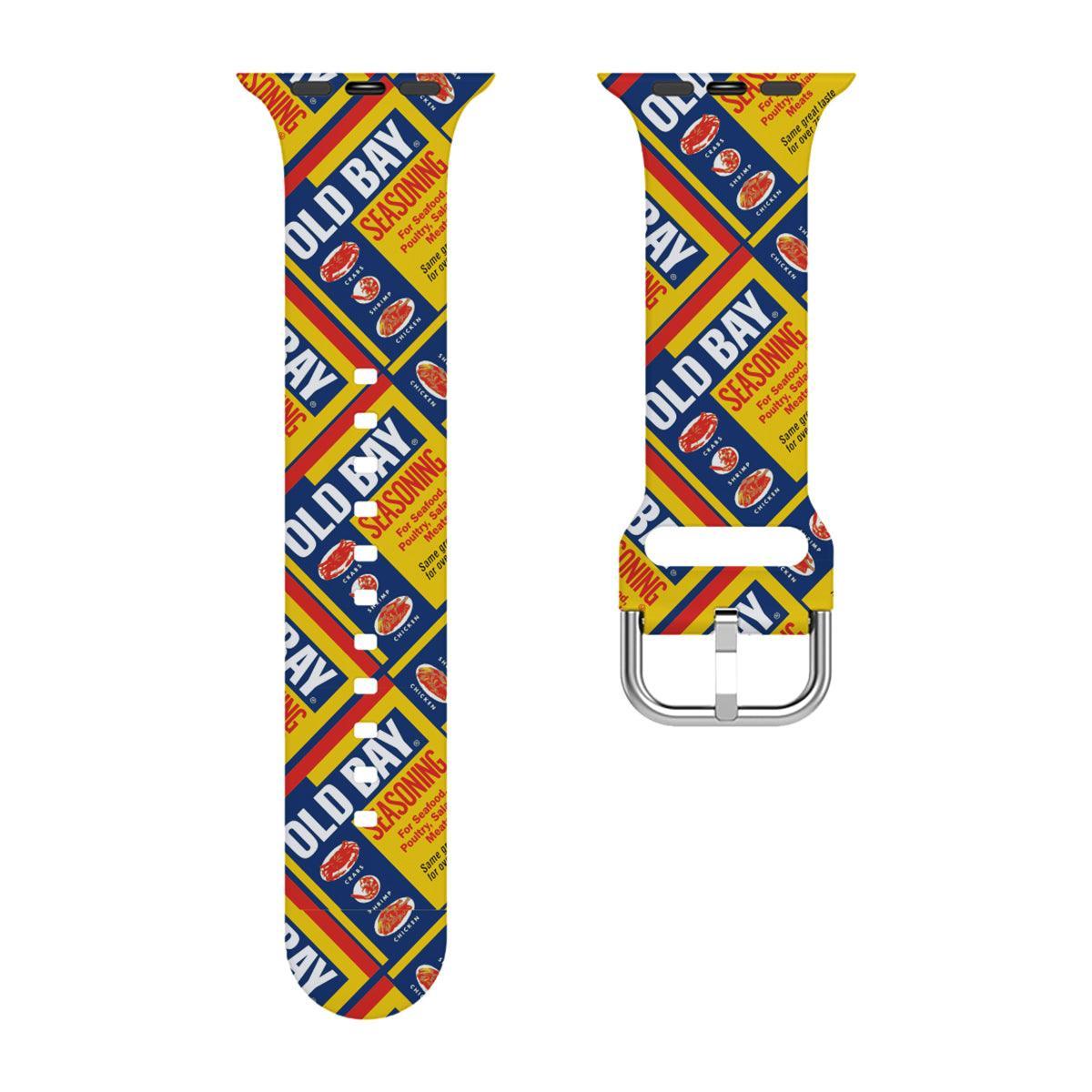 Flat OLD BAY Can Pattern / Apple Watch Band - Route One Apparel