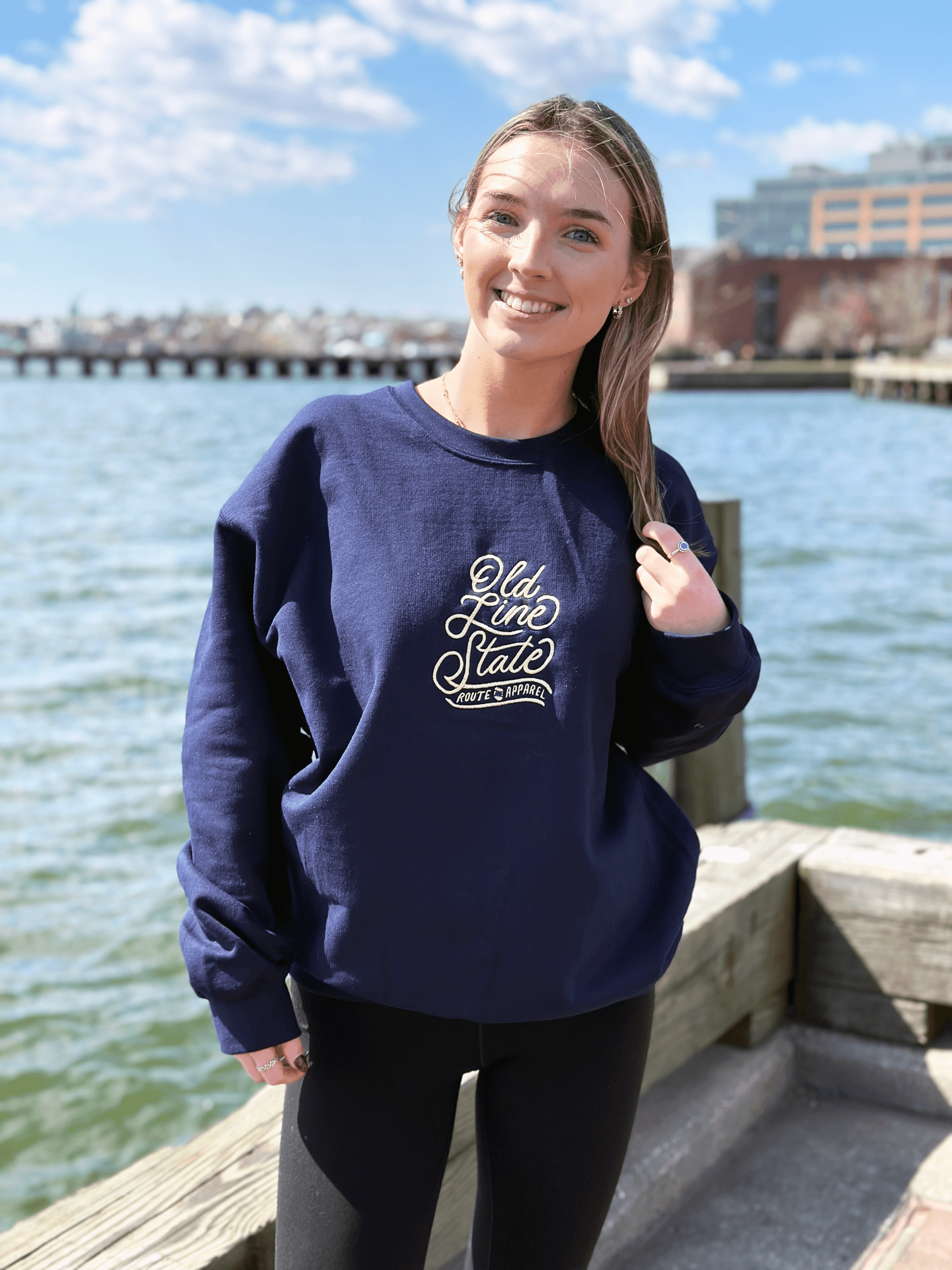 Old Line State (Navy) / Crew Sweatshirt
