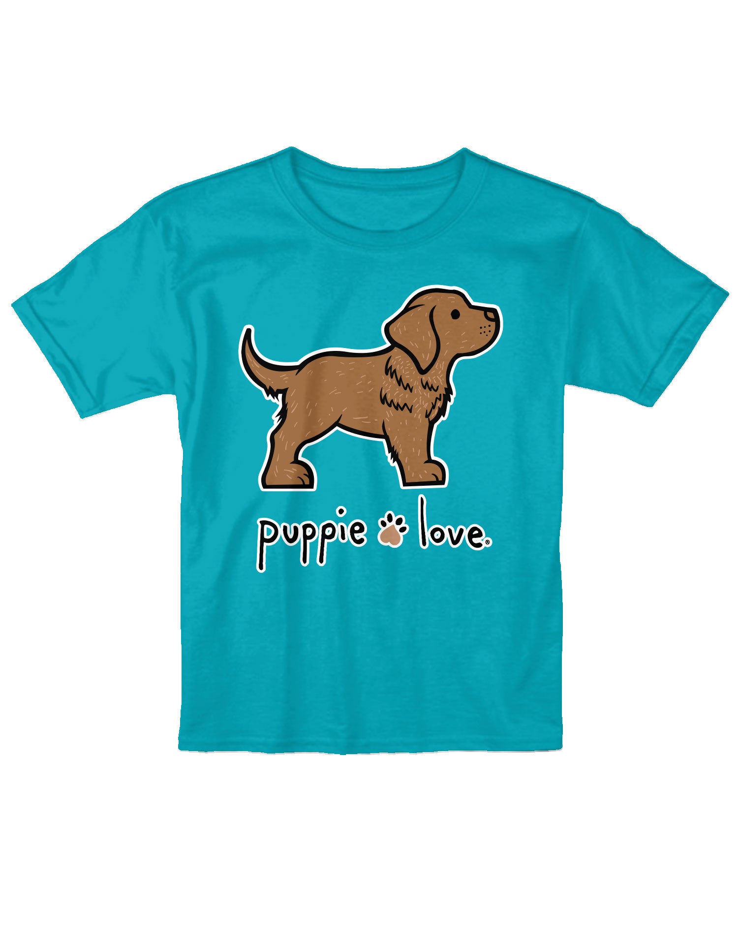 Puppie Love Chesapeake Bay Retriever Pup (Tropical Blue) / *Youth* T-Shirt Tropical Blue