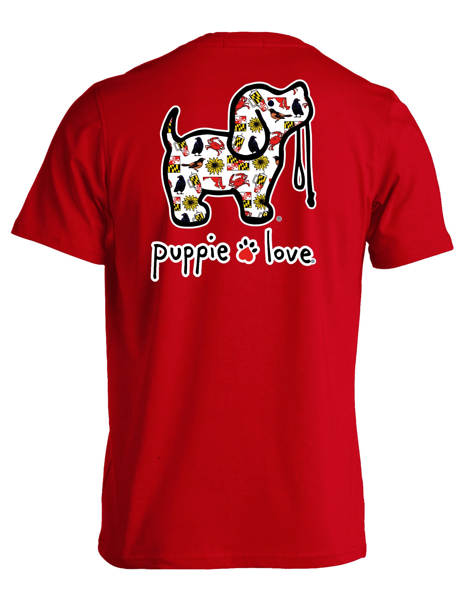 Maryland Pattern Pup (Red) / T-Shirt