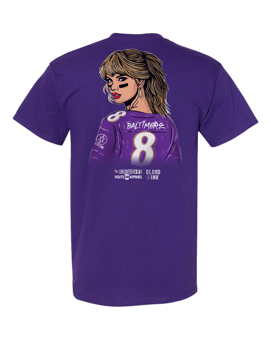 *PRE-ORDER* Baltimore Football Taylor's Version (Purple) / Shirt (Estimated Ship Date: 2/8) - Route One Apparel