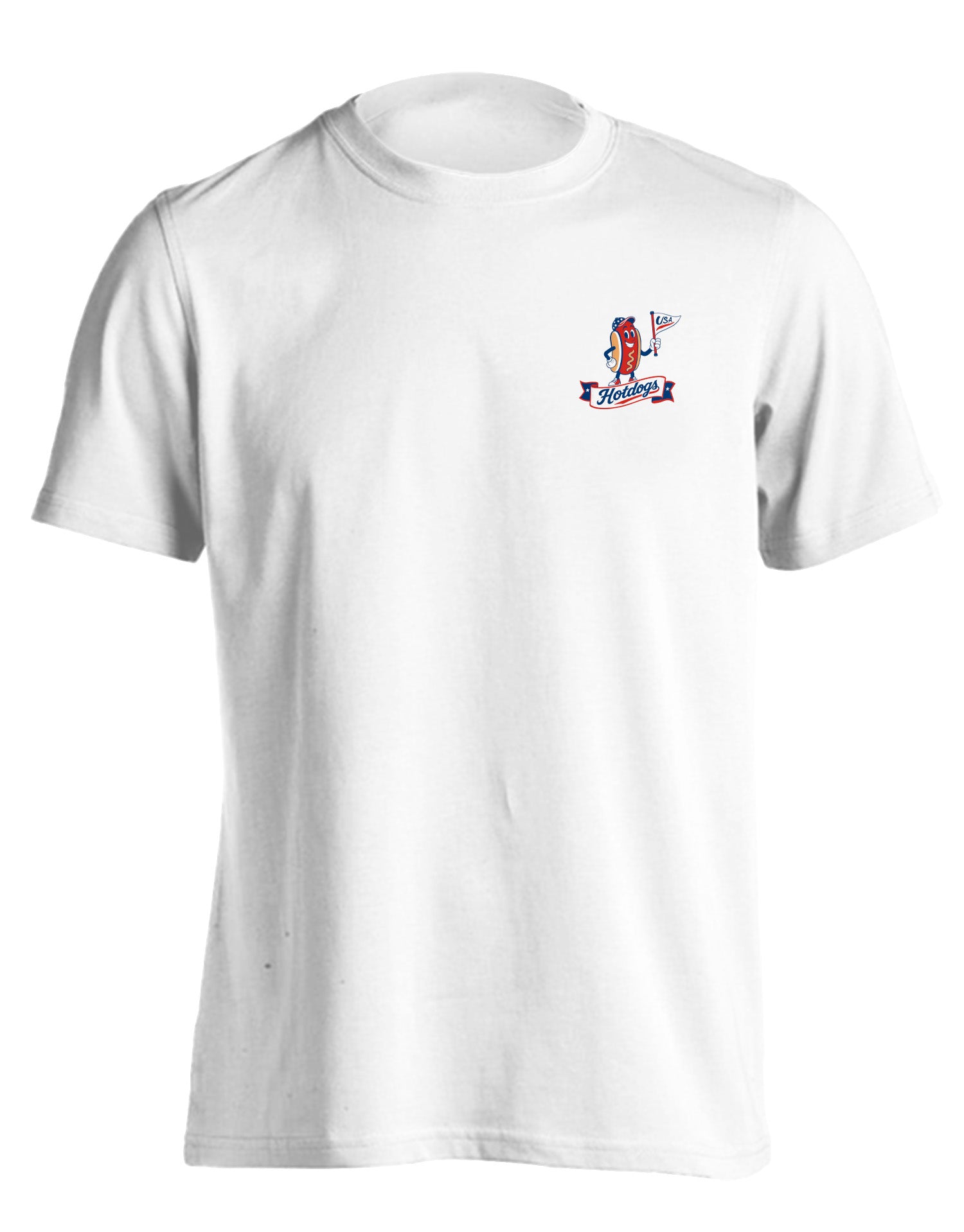 Here for the Hotdogs - America (White) / T-Shirt