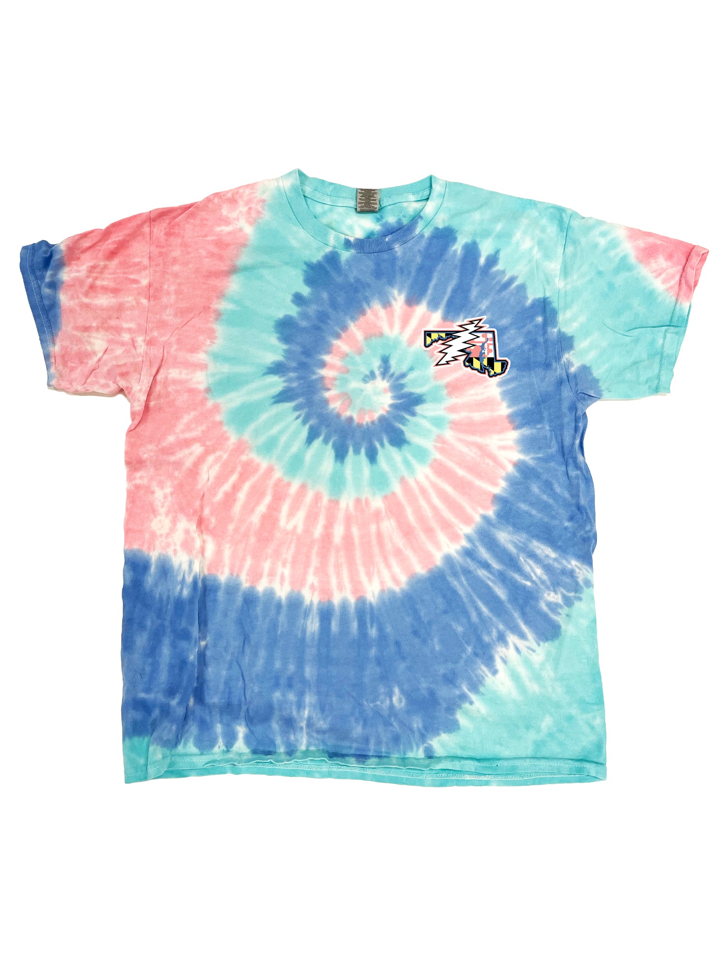 Crab & Co. - MD Flag State Bolt (Blue/Coral/Mint) / T-Shirt