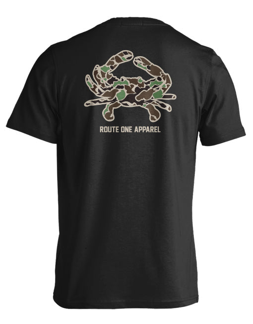 Camo Crab (Black) / T-Shirt