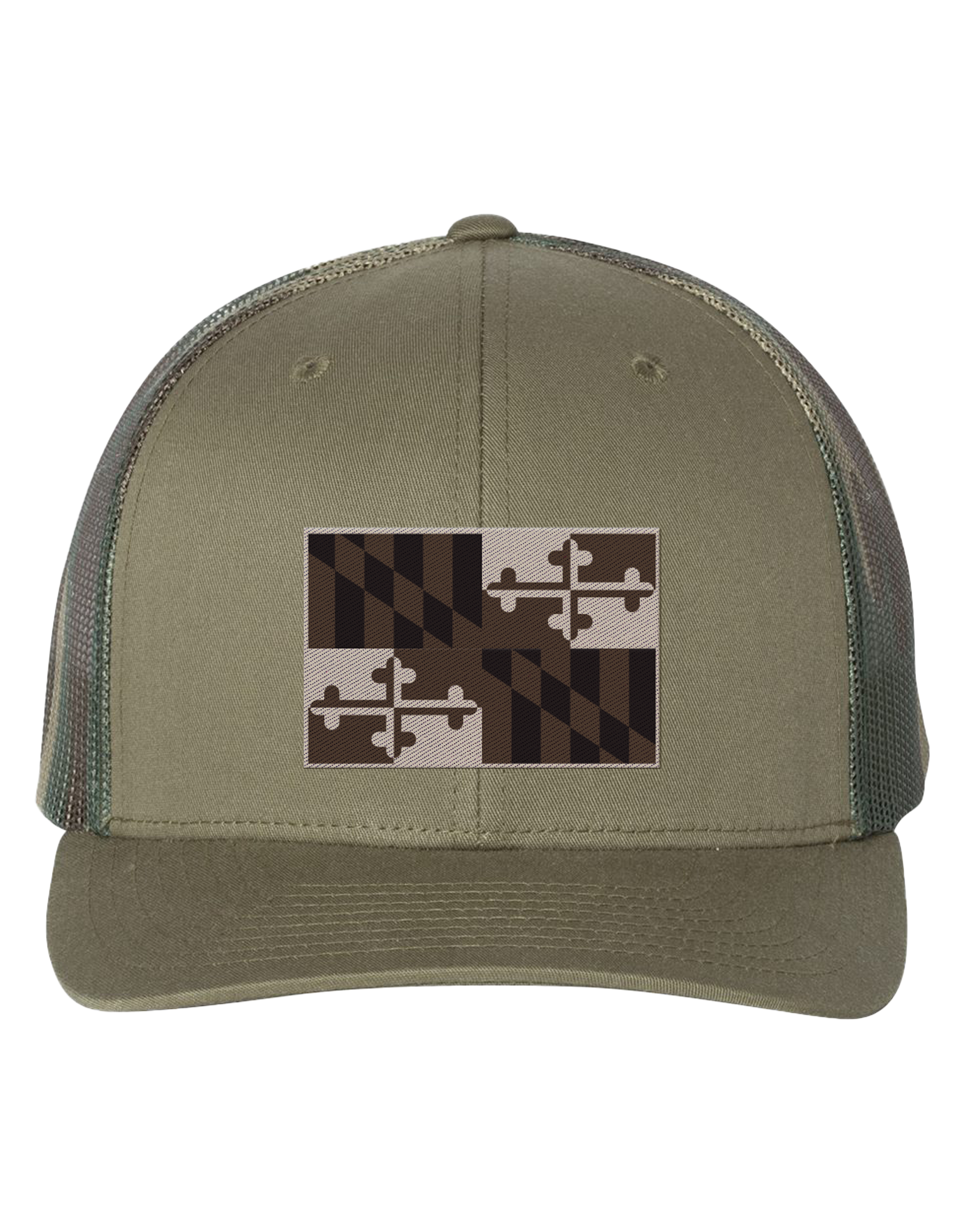 Route One Apparel Maryland Flag (Camo) / Mesh Hat