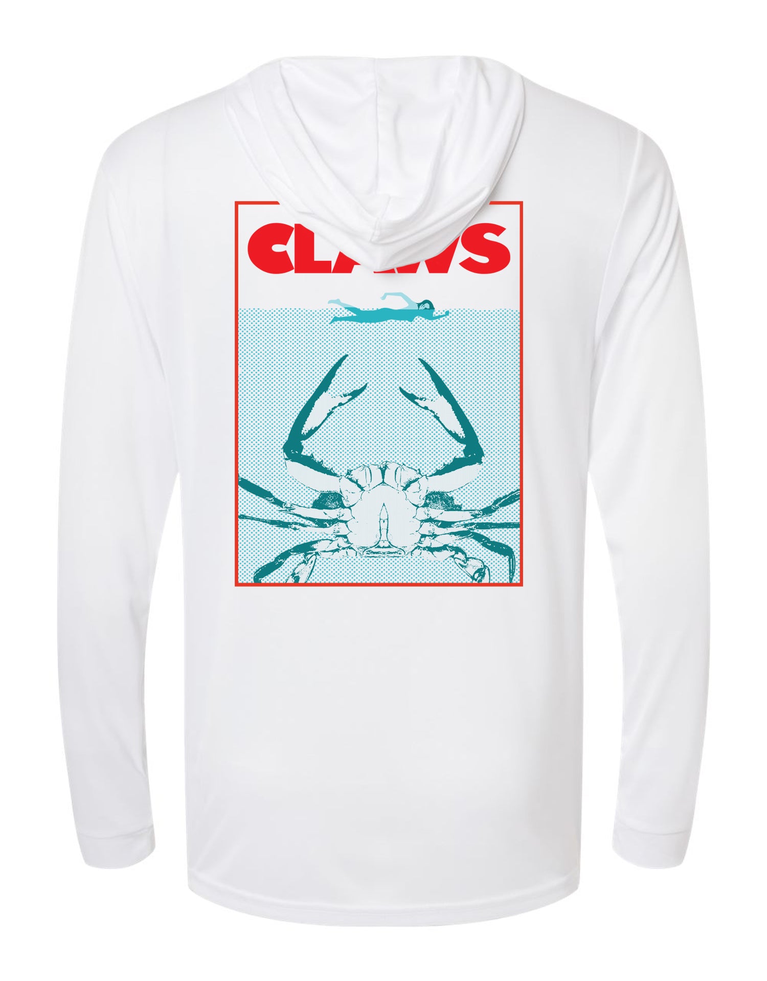 Route One Apparel Claws (White) / Long Sleeve Hoodie Tee White