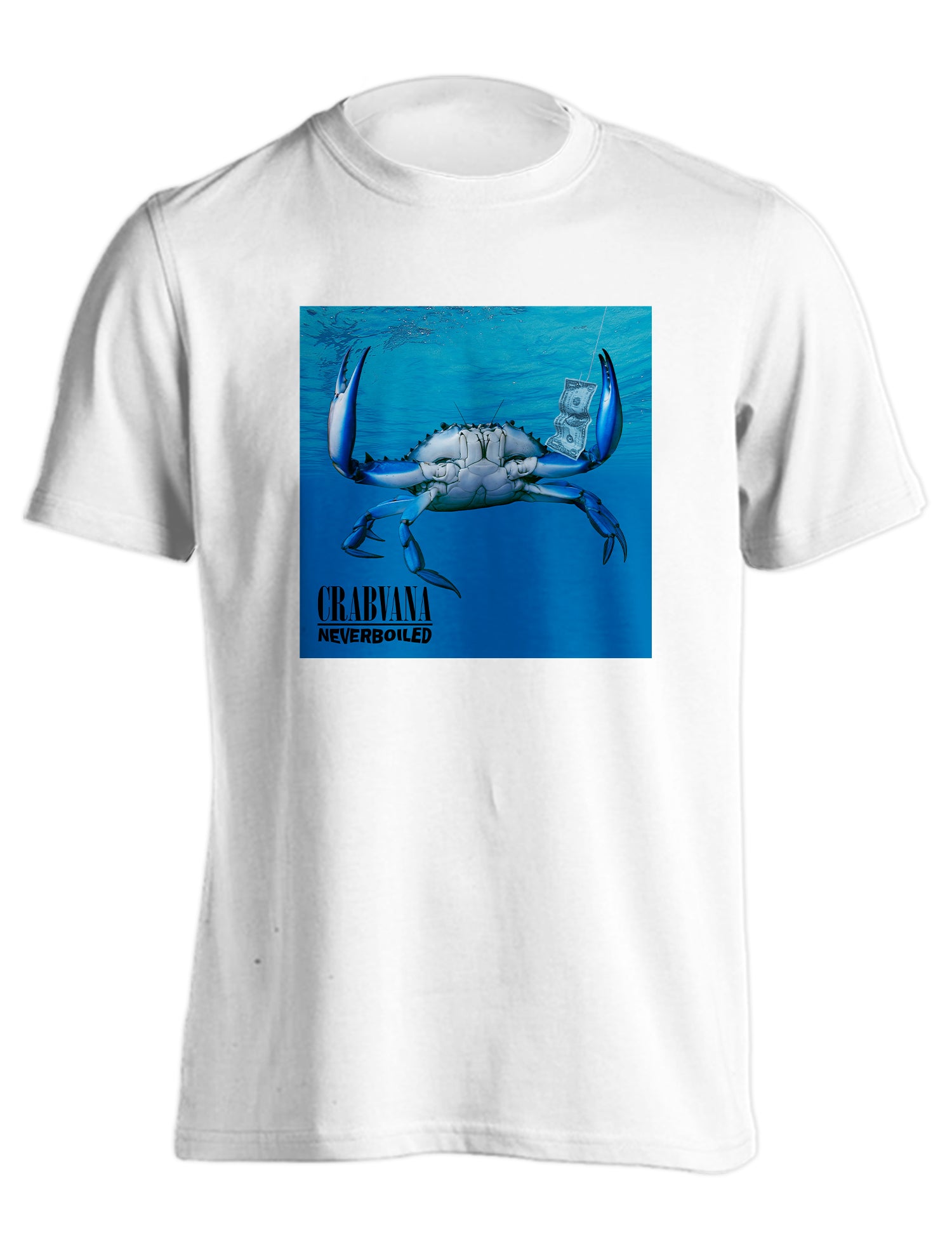 Crabvana NeverBoiled (White) / T-Shirt