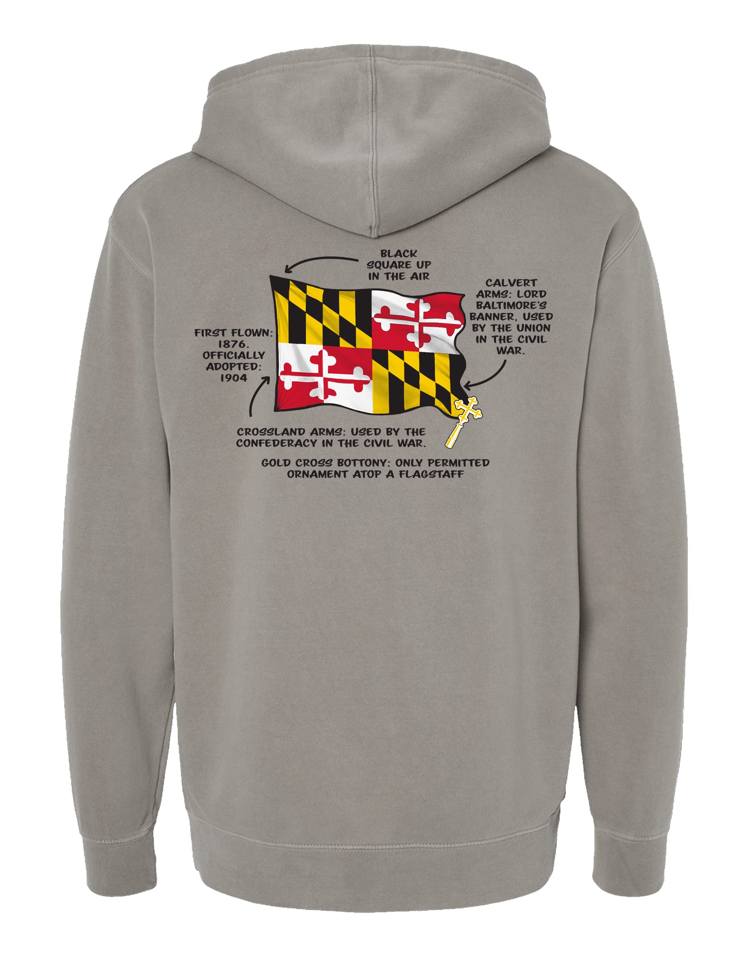 Flag Facts (Pigment Cement) / Hoodie