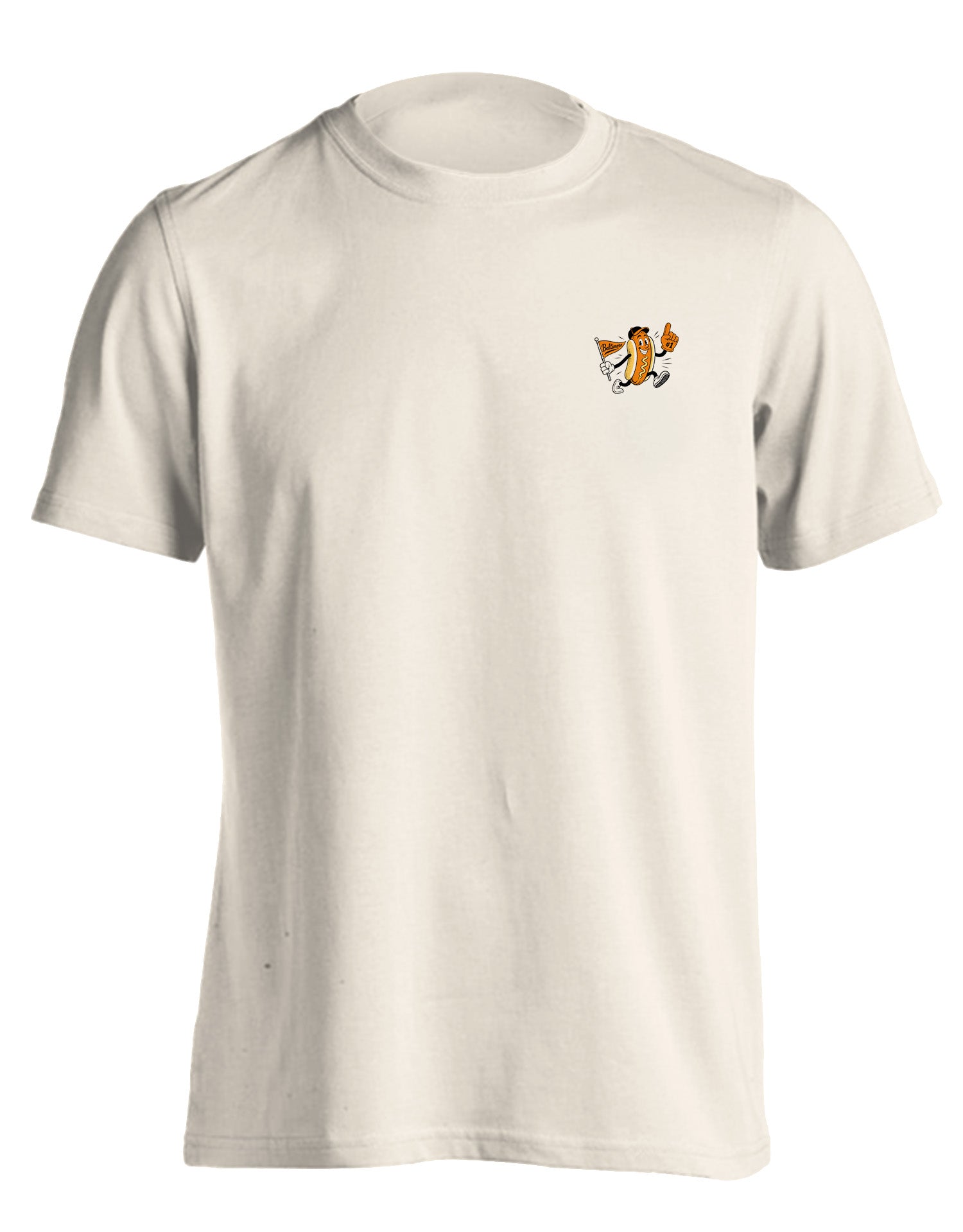 Route One Apparel Here for the Hotdogs (Ivory) / T-Shirt