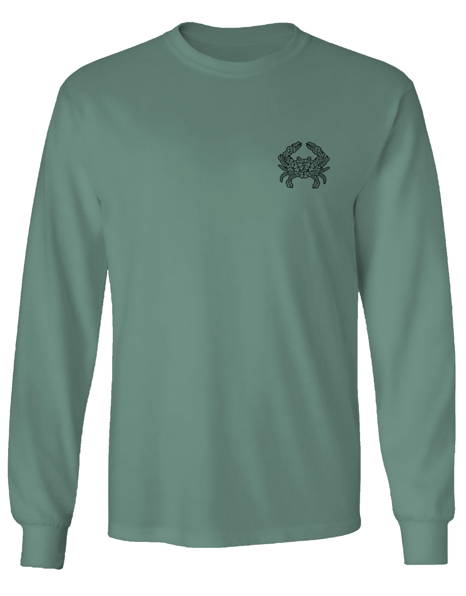 Route One Apparel Lucky Clover Crab (Light Green) / Long Sleeve Shirt