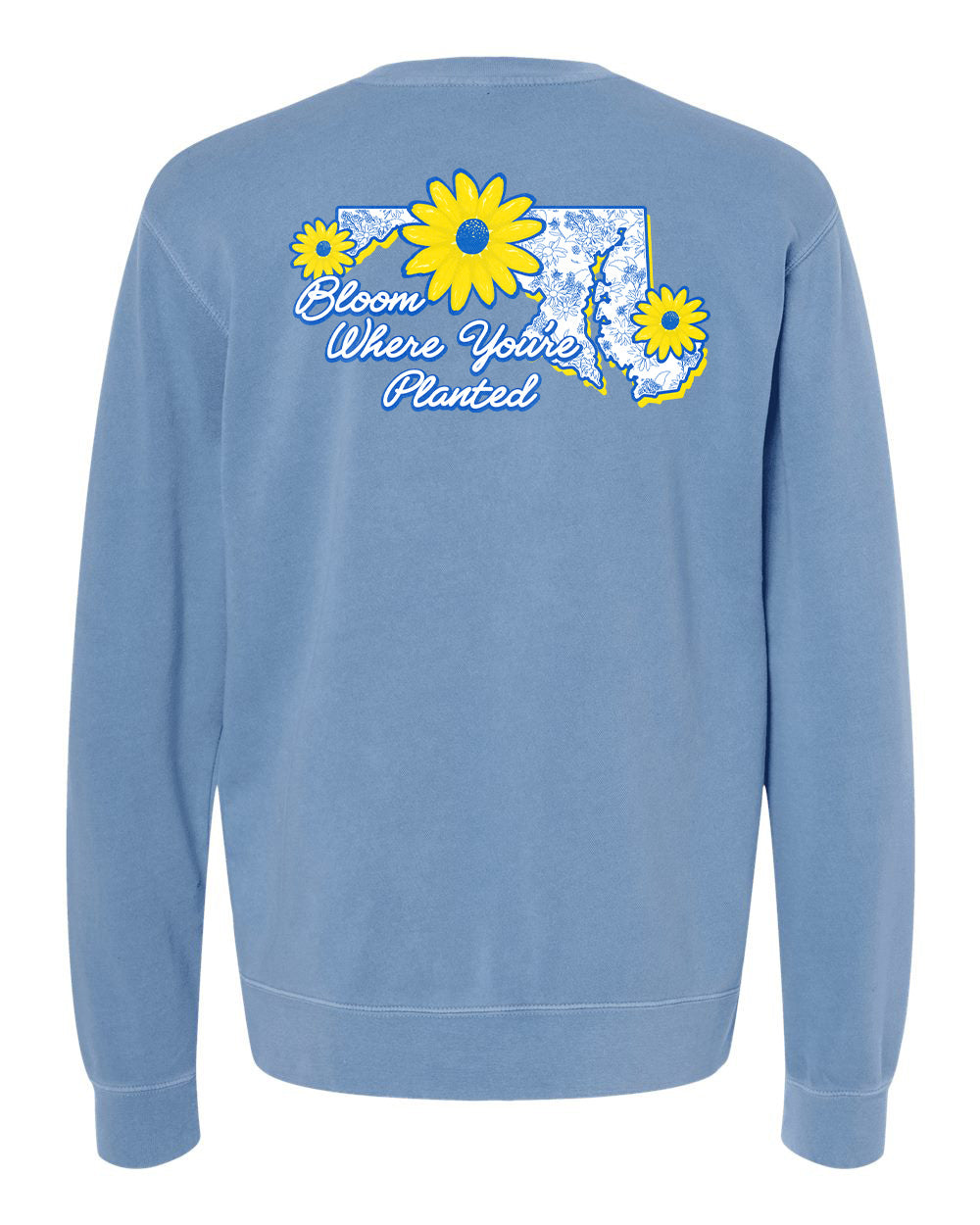 Maryland Black Eyed Susan (Pigment Light Blue) / Crewneck