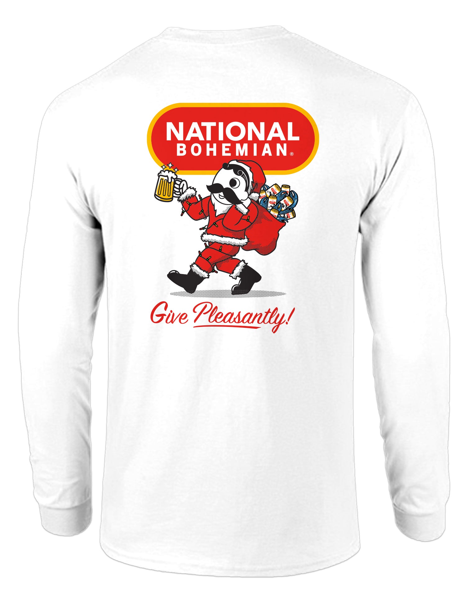 Give Pleasantly (White) / Long Sleeve Shirt