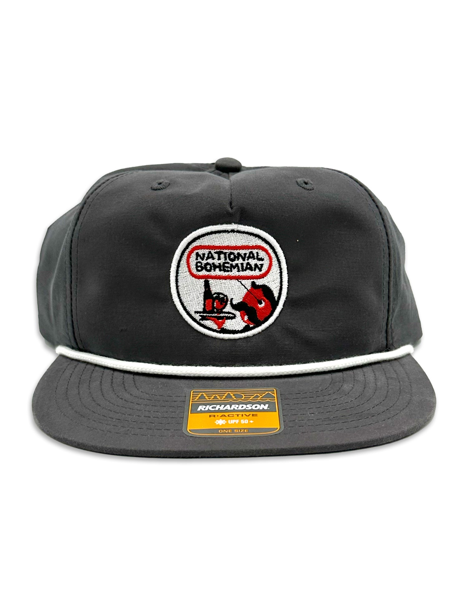 Retro Logo (Charcoal/White) / Rope Hat